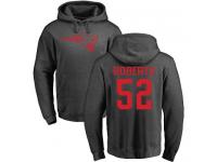 Men Nike Elandon Roberts Ash One Color - NFL New England Patriots #52 Pullover Hoodie