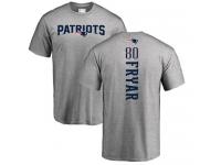 Men Nike Irving Fryar Ash Backer - NFL New England Patriots #80 T-Shirt