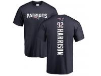 Men Nike James Harrison Navy Blue Backer - NFL New England Patriots #92 T-Shirt