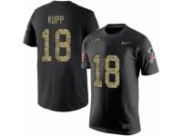 Men Nike Los Angeles Rams #18 Cooper Kupp Black Camo Salute to Service T-Shirt