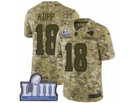 Men Nike Los Angeles Rams #18 Cooper Kupp Limited Camo 2018 Salute to Service Super Bowl LIII Bound NFL Jersey