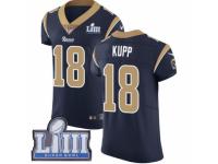 Men Nike Los Angeles Rams #18 Cooper Kupp Navy Blue Team Color Vapor Untouchable Elite Player Super Bowl LIII Bound NFL Jersey