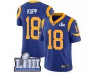 Men Nike Los Angeles Rams #18 Cooper Kupp Royal Blue Alternate Vapor Untouchable Limited Player Super Bowl LIII Bound NFL Jersey