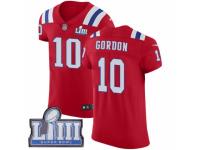 Men Nike New England Patriots #10 Josh Gordon Red Alternate Vapor Untouchable Elite Player Super Bowl LIII Bound NFL Jersey