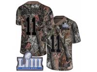 Men Nike New England Patriots #11 Drew Bledsoe Camo Rush Realtree Limited Super Bowl LIII Bound NFL Jersey