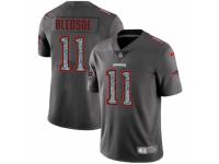 Men Nike New England Patriots #11 Drew Bledsoe Gray Static Vapor Untouchable Game NFL Jersey