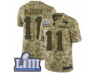 Men Nike New England Patriots #11 Drew Bledsoe Limited Camo 2018 Salute to Service Super Bowl LIII Bound NFL Jersey