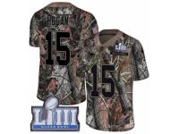 Men Nike New England Patriots #15 Chris Hogan Camo Rush Realtree Limited Super Bowl LIII Bound NFL Jersey