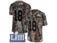 Men Nike New England Patriots #18 Matthew Slater Camo Rush Realtree Limited Super Bowl LIII Bound NFL Jersey