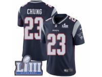 Men Nike New England Patriots #23 Patrick Chung Navy Blue Team Color Vapor Untouchable Limited Player Super Bowl LIII Bound NFL Jersey