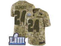 Men Nike New England Patriots #24 Stephon Gilmore Limited Camo 2018 Salute to Service Super Bowl LIII Bound NFL Jersey