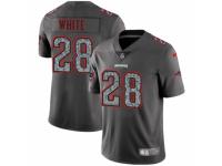 Men Nike New England Patriots #28 James White Gray Static Vapor Untouchable Game NFL Jersey