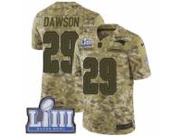 Men Nike New England Patriots #29 Duke Dawson Limited Camo 2018 Salute to Service Super Bowl LIII Bound NFL Jersey