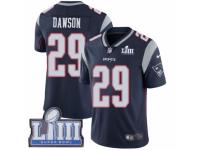 Men Nike New England Patriots #29 Duke Dawson Navy Blue Team Color Vapor Untouchable Limited Player Super Bowl LIII Bound NFL Jersey