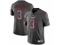 Men Nike New England Patriots #3 Stephen Gostkowski Gray Static Vapor Untouchable Game NFL Jersey