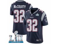 Men Nike New England Patriots #32 Devin McCourty Navy Blue Team Color Vapor Untouchable Limited Player Super Bowl LII NFL Jersey