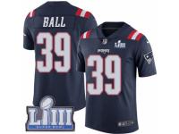 Men Nike New England Patriots #39 Montee Ball Limited Navy Blue Rush Vapor Untouchable Super Bowl LIII Bound NFL Jersey