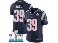 Men Nike New England Patriots #39 Montee Ball Navy Blue Team Color Vapor Untouchable Limited Player Super Bowl LII NFL Jersey