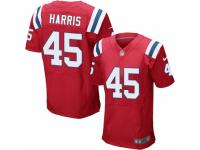 Men Nike New England Patriots #45 David Harris Elite Red Alternate NFL Jersey