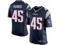 Men Nike New England Patriots #45 David Harris Game Navy Blue Team Color NFL Jersey