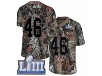 Men Nike New England Patriots #46 James Develin Camo Rush Realtree Limited Super Bowl LIII Bound NFL Jersey