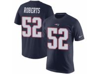 Men Nike New England Patriots #52 Elandon Roberts Navy Blue Rush Pride Name & Number T-Shirt