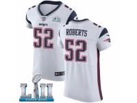 Men Nike New England Patriots #52 Elandon Roberts White Vapor Untouchable Elite Player Super Bowl LII NFL Jersey