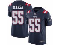 Men Nike New England Patriots #55 Cassius Marsh Elite Navy Blue Rush Vapor Untouchable NFL Jersey