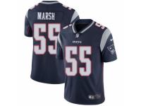 Men Nike New England Patriots #55 Cassius Marsh Navy Blue Team Color Vapor Untouchable Limited Player NFL Jersey