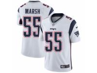 Men Nike New England Patriots #55 Cassius Marsh White Vapor Untouchable Limited Player NFL Jersey