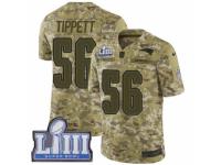 Men Nike New England Patriots #56 Andre Tippett Limited Camo 2018 Salute to Service Super Bowl LIII Bound NFL Jersey