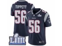 Men Nike New England Patriots #56 Andre Tippett Navy Blue Team Color Vapor Untouchable Limited Player Super Bowl LIII Bound NFL Jersey