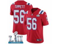 Men Nike New England Patriots #56 Andre Tippett Red Alternate Vapor Untouchable Limited Player Super Bowl LII NFL Jersey