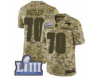 Men Nike New England Patriots #70 Adam Butler Limited Camo 2018 Salute to Service Super Bowl LIII Bound NFL Jersey