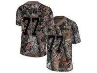 Men Nike New England Patriots #77 Trent Brown Camo Rush Realtree Limited NFL Jersey