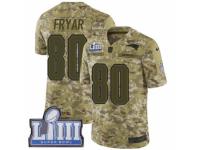 Men Nike New England Patriots #80 Irving Fryar Limited Camo 2018 Salute to Service Super Bowl LIII Bound NFL Jersey