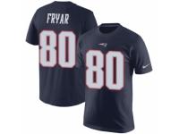 Men Nike New England Patriots #80 Irving Fryar Navy Blue Rush Pride Name & Number T-Shirt