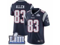 Men Nike New England Patriots #83 Dwayne Allen Navy Blue Team Color Vapor Untouchable Limited Player Super Bowl LIII Bound NFL Jersey