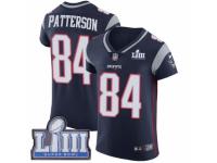 Men Nike New England Patriots #84 Cordarrelle Patterson Navy Blue Team Color Vapor Untouchable Elite Player Super Bowl LIII Bound NFL Jersey