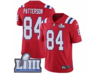 Men Nike New England Patriots #84 Cordarrelle Patterson Red Alternate Vapor Untouchable Limited Player Super Bowl LIII Bound NFL Jersey