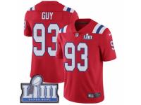 Men Nike New England Patriots #93 Lawrence Guy Red Alternate Vapor Untouchable Limited Player Super Bowl LIII Bound NFL Jersey