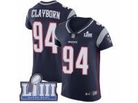 Men Nike New England Patriots #94 Adrian Clayborn Navy Blue Team Color Vapor Untouchable Elite Player Super Bowl LIII Bound NFL Jersey