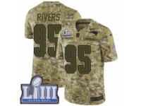 Men Nike New England Patriots #95 Derek Rivers Limited Camo 2018 Salute to Service Super Bowl LIII Bound NFL Jersey