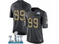 Men Nike New England Patriots #99 Vincent Valentine Limited Black 2016 Salute to Service Super Bowl LII NFL Jersey