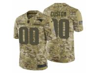 Men Nike New England Patriots Limited Camo Custom 2018 Salute to Service NFL Jersey