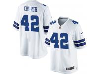 Men Nike NFL Dallas Cowboys #42 Barry Church Road White Limited Jersey