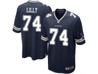 Men Nike NFL Dallas Cowboys #74 Bob Lilly Home Navy Blue Game Jersey