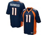 Men Nike NFL Denver Broncos #11 Jordan Norwood Navy Blue Game Jersey