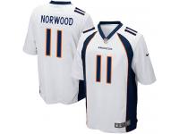 Men Nike NFL Denver Broncos #11 Jordan Norwood Road White Game Jersey