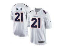 Men Nike NFL Denver Broncos #21 Aqib Talib Game White Jersey